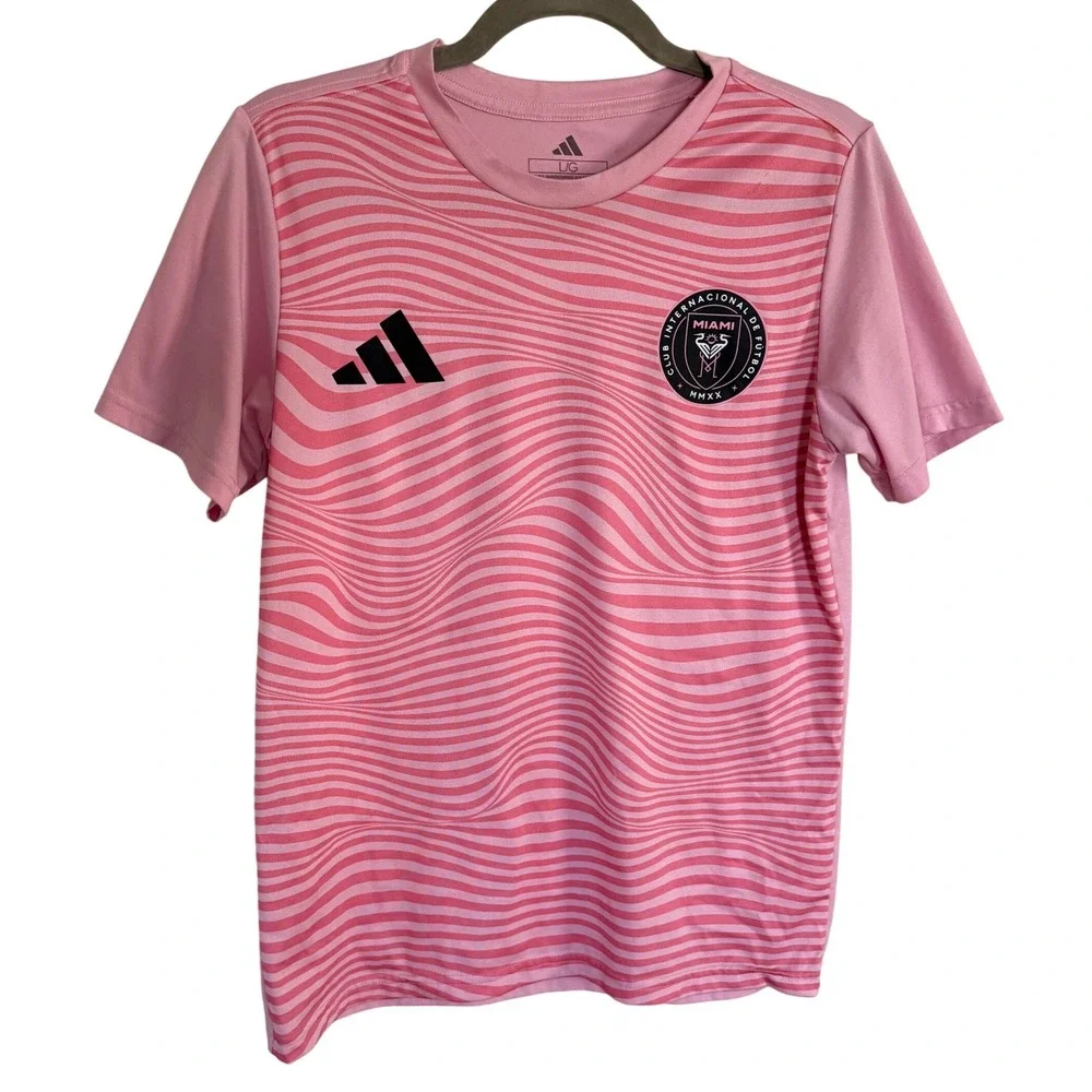 Adidas Inter Miami CF Messi 10 Pre-Match Jersey Pink Mens Large MLS Soccer Shirt